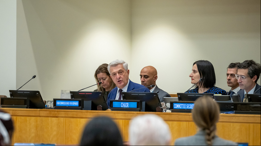 El Alto Comisionado Filippo Grandi presenta su informe ante la Tercera Comisión de la Asamblea General de la ONU.